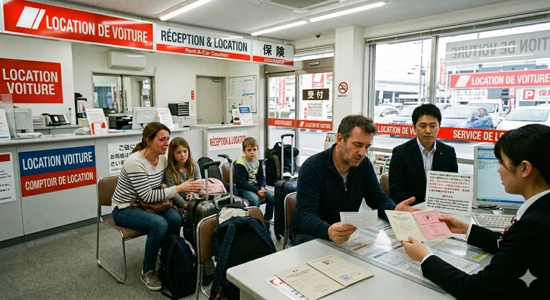 JAF driving license translation document